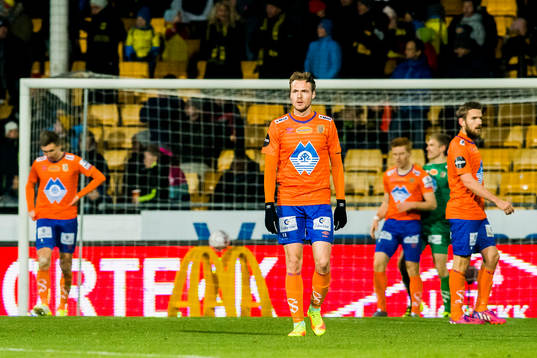 Aron Elis Thrandarson of Aalesund looks dejected