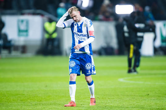 IFK Göteborgs Sebastian Eriksson deppar