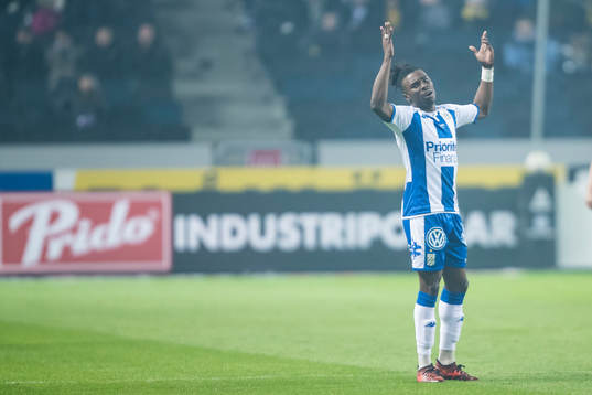 IFK Göteborgs Sam Adekugbe deppar