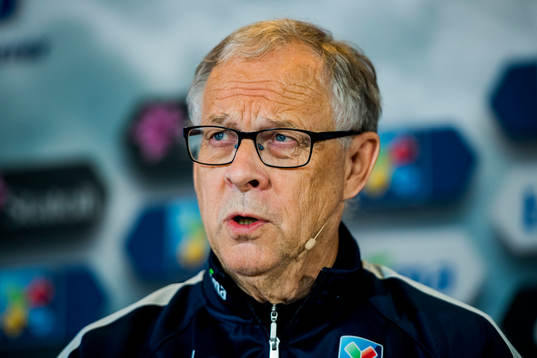 Lars Lagerbäck, head coach of Norway