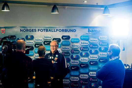 Lars Lagerbäck, head coach of Norway