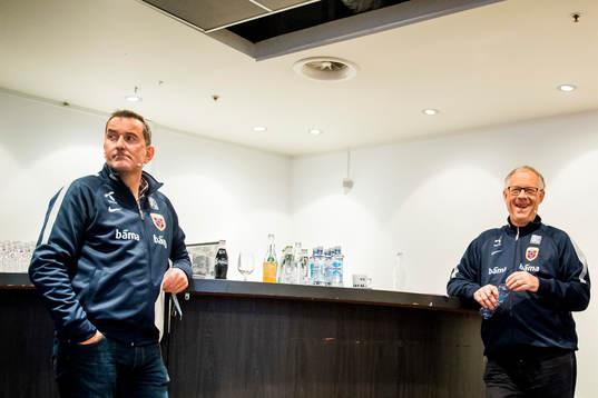 Per Joar Hansen, assistant coach of Norway, and Lars