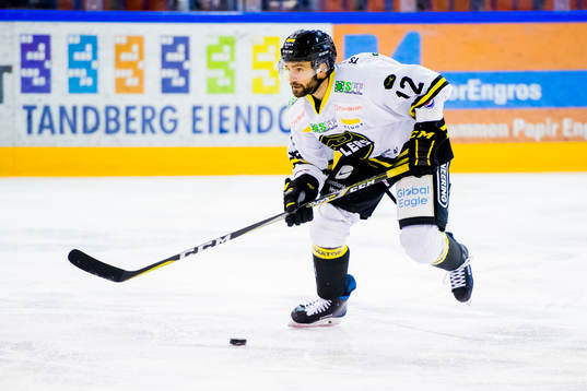 Mats Larsen Mostue of Stavanger Oilers
