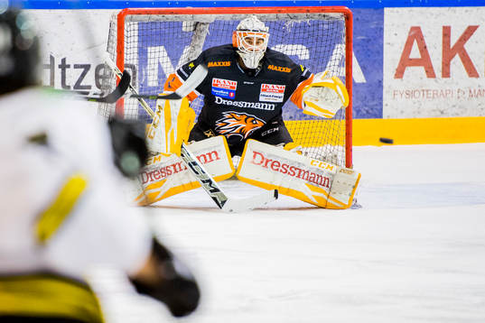 Goaltender Nicklas Tobias Dahlberg of Frisk Asker