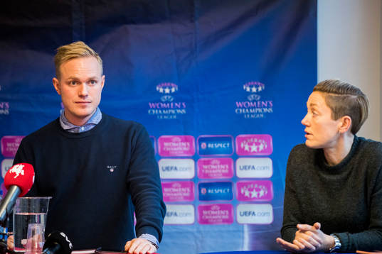 Rosengårds nya tränare Jonas Eidevall tillsamman med