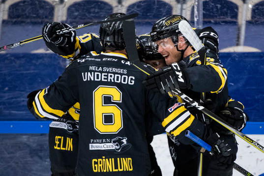 Panterns spelare jublar