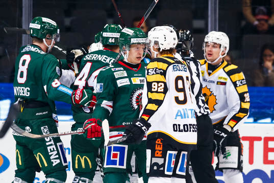 Frölundas Max Friberg och Skellefteås Jesper Olofsson