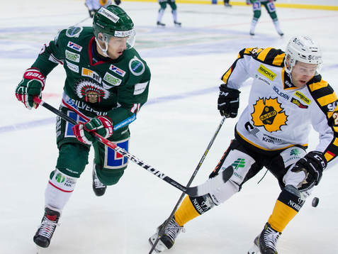Frölundas Matt Donovan och Skellefteås Mark Katic