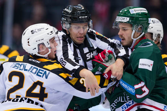 Skellefteås Andreas Wingerli och Frölundas Sebastian