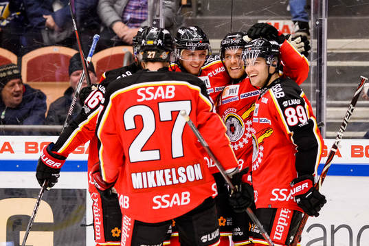 Luleås spelare jublar