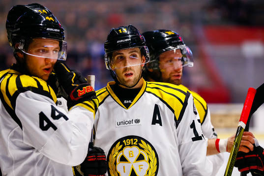 Brynäs Jacob Blomqvist och Ryan Gunderson deppar