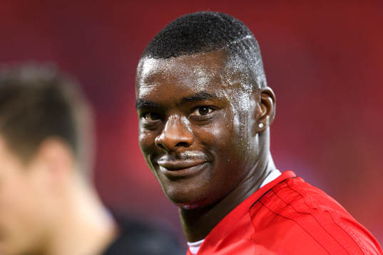 Östersunds Ken Sema innan fotbollsmatchen i Europa League