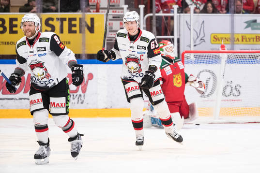 Malmö Redhawks Frederik Storm och Malmö Redhawks Fredrik