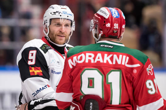 Malmö Redhawks Frederik Storm  i ishockeymatchen i SHL