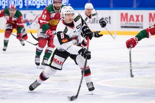 Malmö Redhawks Johan Olofsson  i ishockeymatchen i SHL