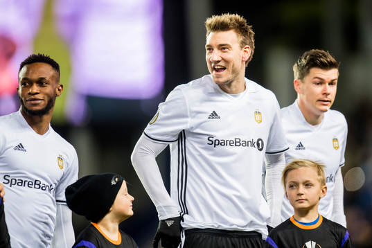 Samuel Adegbenro, Nicklas Bendtner and Pål André Helland