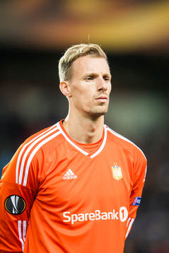 Goalkeeper André Hansen of Rosenborg