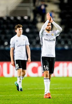 Jacob Rasmussen and Jørgen Skjelvik of Rosenborg