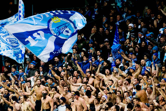 Zenit supporters in the stands
