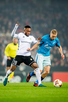 Samuel Adegbenro of Rosenborg and Igor Smolnikov of Zenit