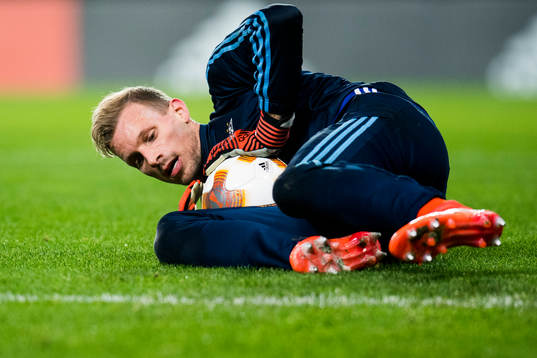 Goalkeeper André Hansen of Rosenborg