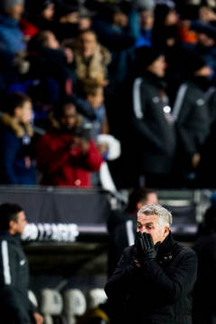 Kåre Ingebrigtsen, head coach of Rosenborg, looks dejected