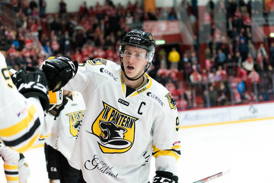 Panterns Kim Johansson jublar