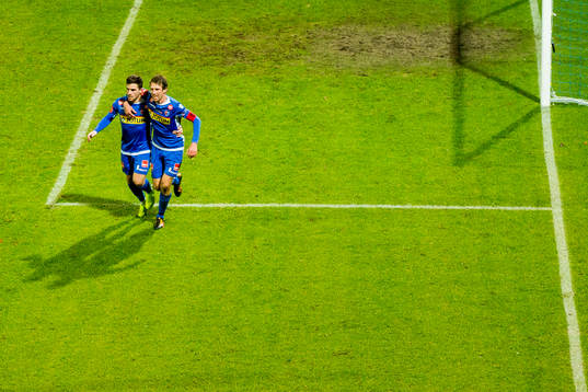 Pau Vicente Morer and Håvard Storbæk of Sandefjord