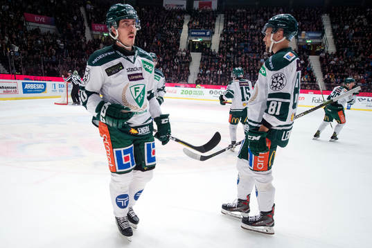 Färjestads Christoffer Törngren och Theodor Lennström
