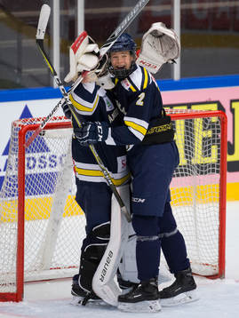 Ångermanlands målvakt Viktor Karlström och William