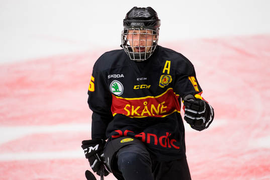 Skånes Oskar Magnusson jublar