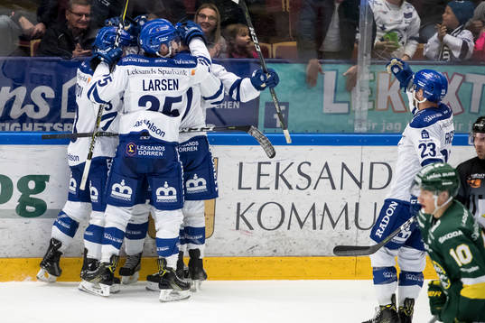 Leksands Emil Bemström jublar