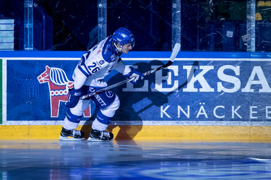 Leksands Patrik Norén  i ishockeymatchen i