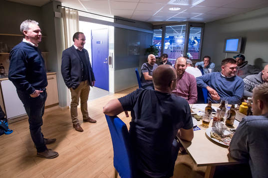 Leksands assisterande tränare Jens Nielsen  och VD