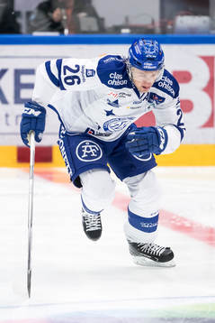 Leksands Patrik Norén  i ishockeymatchen i