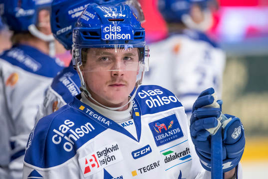 Leksands Johan Porsberger  i ishockeymatchen i