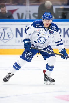 Leksands Daniel Bertov  i ishockeymatchen i
