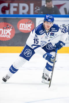 Leksands Johan Porsberger  i ishockeymatchen i