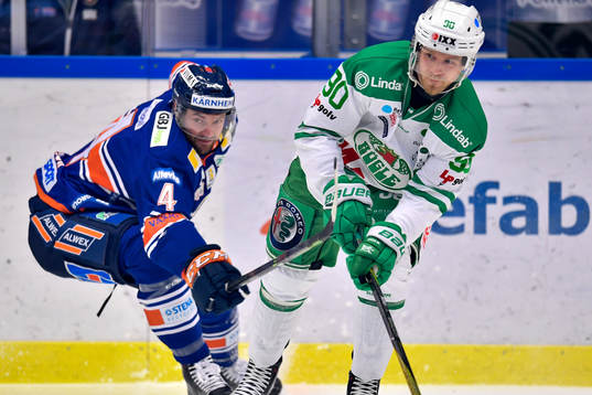 Rögles Ted Brithén  och Växjös Noah Welch