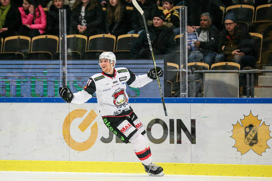 Malmö Redhawks  Max Görtz  jublar