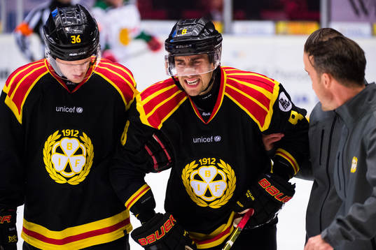 Brynäs Aaron Palushaj har ont