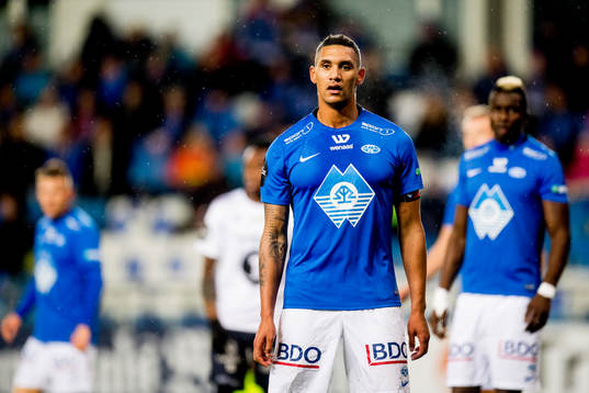 Ruben Gabrielsen of Molde looks dejected