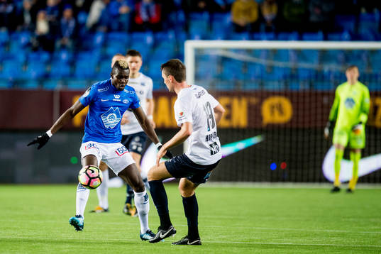 Babacar Sarr of Molde and Andreas Eines Hopmark of