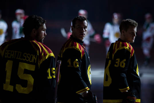 Brynäs Simon Bertilsson , Daniel Paille och Linus Ölund
