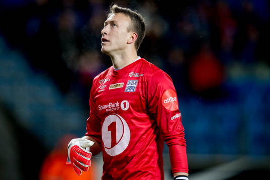 Goalkeeper Sean McDermott of Kristiansund