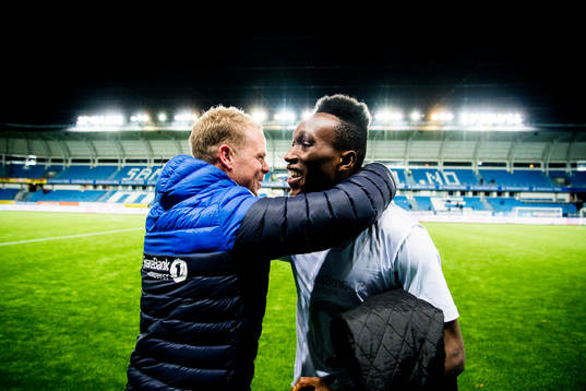 Christian Michelsen, head coach of Kristiansund, and Daouda