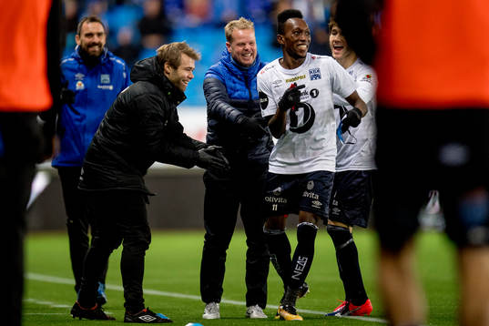 Christian Michelsen, head coach of Kristiansund, and Daouda