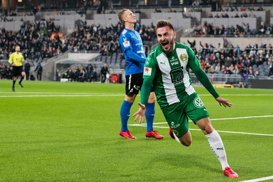 Hammarbys Muamer Tankovic jublar