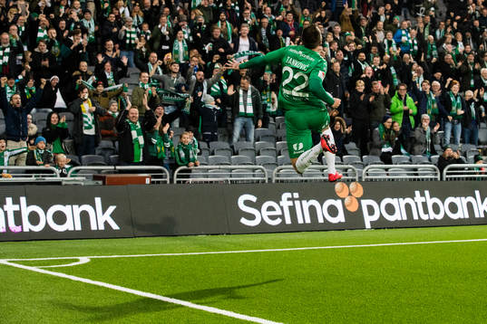Hammarbys Muamer Tankovic jublar