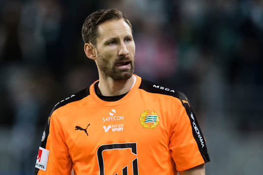 Hammarbys målvakt Johan Wiland deppar